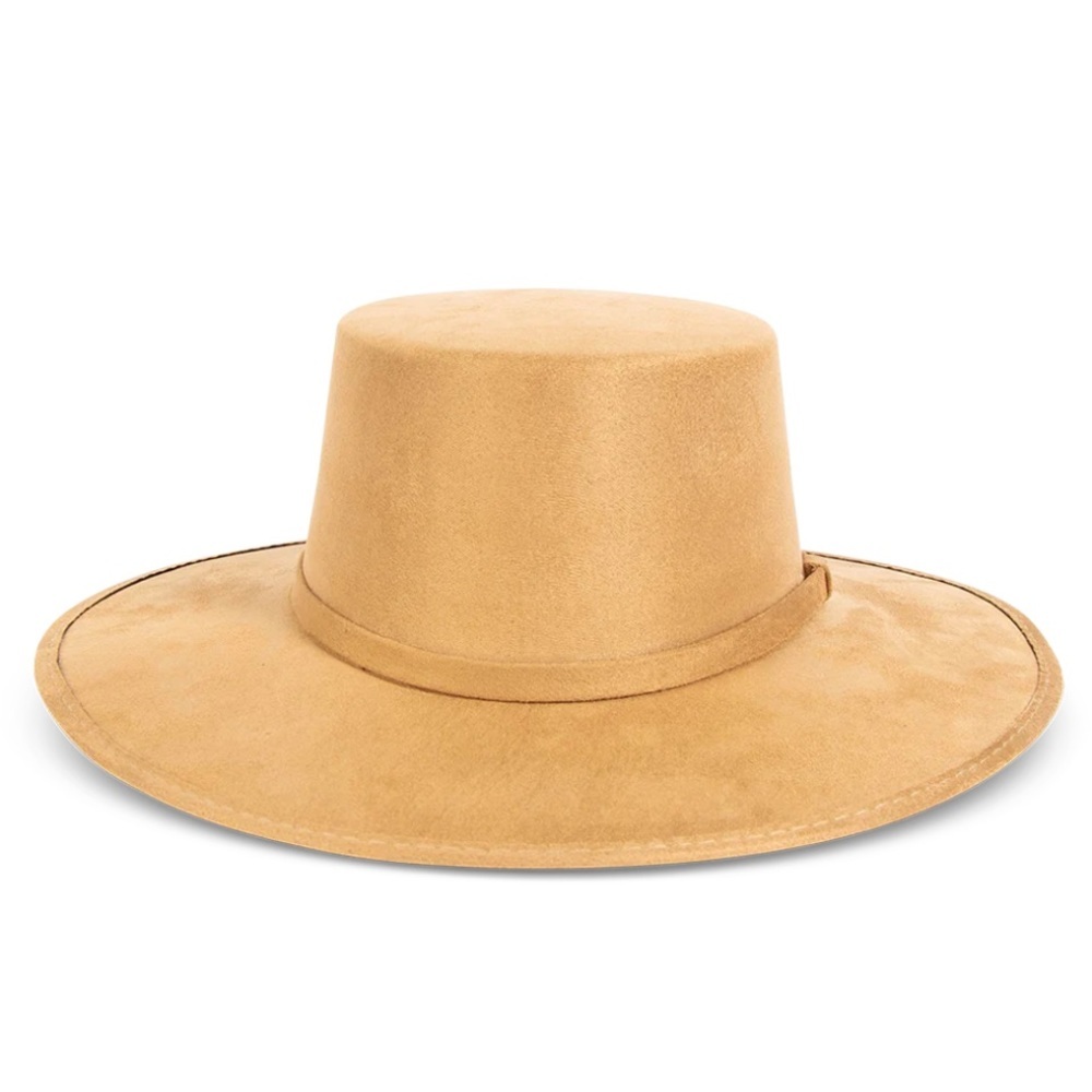 Suede Hat Suede Cordobes Felt WoolHat Indiana Unisex